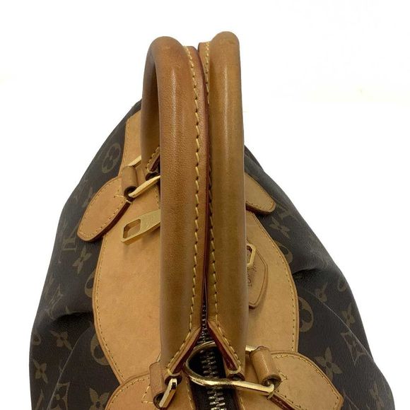 Louis Vuitton Segur Monogram Zipper Handbag Brown - Picture 8 of 9